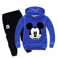 Spring Mickey Minnie Boys Girls Clothing Sets Autumn Casual Teenage Long Sleeve Sweatshirt + Pant 2PCS Sport Suits Kids Clothes - 4IZN