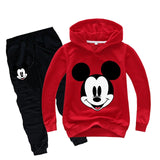 Spring Mickey Minnie Boys Girls Clothing Sets Autumn Casual Teenage Long Sleeve Sweatshirt + Pant 2PCS Sport Suits Kids Clothes - 4IZN