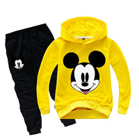 Spring Mickey Minnie Boys Girls Clothing Sets Autumn Casual Teenage Long Sleeve Sweatshirt + Pant 2PCS Sport Suits Kids Clothes - 4IZN