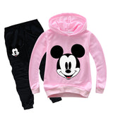 Spring Mickey Minnie Boys Girls Clothing Sets Autumn Casual Teenage Long Sleeve Sweatshirt + Pant 2PCS Sport Suits Kids Clothes - 4IZN