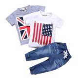 4Pcs Boys Clothes Sets Summer Children Clothing Baby Boy Sport Suit T-shirt+Jeans Costume For Kids 2 3 4 5 6 7 Years - 4IZN