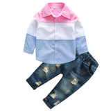 4Pcs Boys Clothes Sets Summer Children Clothing Baby Boy Sport Suit T-shirt+Jeans Costume For Kids 2 3 4 5 6 7 Years - 4IZN