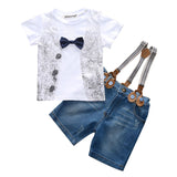 4Pcs Boys Clothes Sets Summer Children Clothing Baby Boy Sport Suit T-shirt+Jeans Costume For Kids 2 3 4 5 6 7 Years - 4IZN