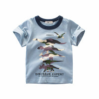 Boys T Shirt Crown Print Short Sleeve - 4IZN