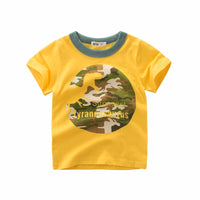 Boys T Shirt Crown Print Short Sleeve - 4IZN