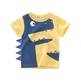 Boys T Shirt Crown Print Short Sleeve - 4IZN