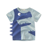 Boys T Shirt Crown Print Short Sleeve - 4IZN