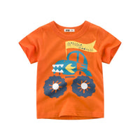 Boys T Shirt Crown Print Short Sleeve - 4IZN