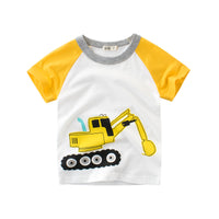 Boys T Shirt Crown Print Short Sleeve - 4IZN